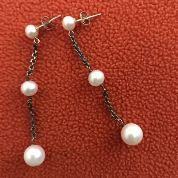 Honora Jewelry - Honora vintage pearl drop earrings in sterling